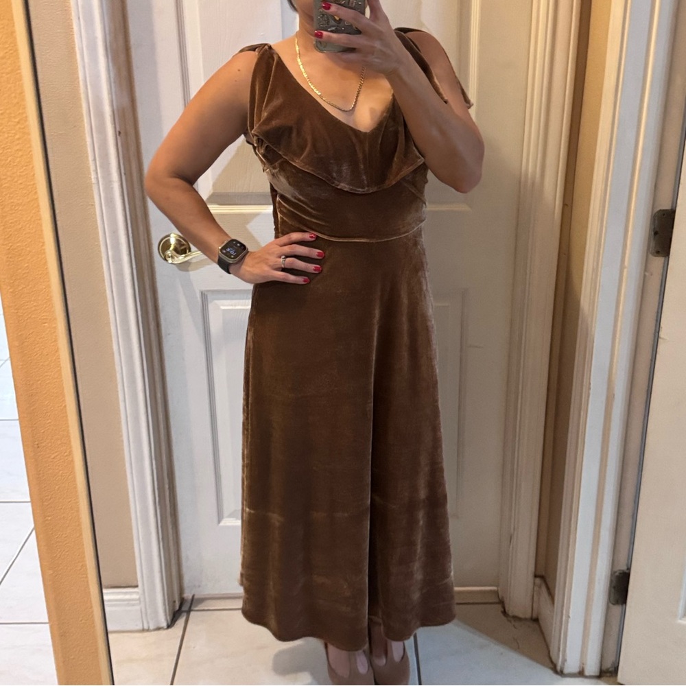 Gianni Bini Brown Midi Dress
